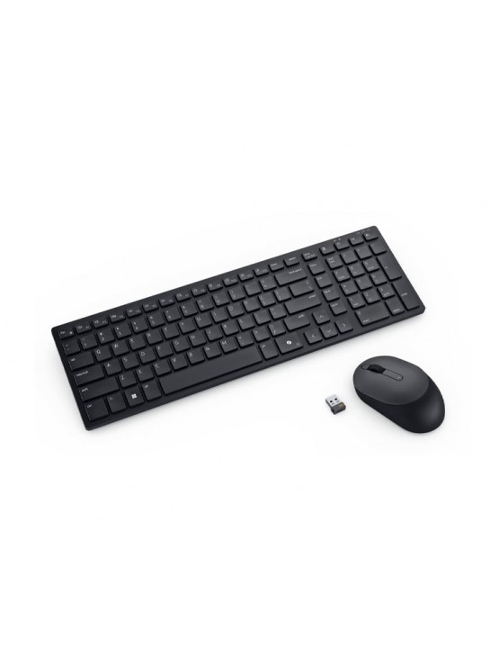 კლავიატურა-მაუსი: Dell Pro KM555 Compact Silent Keyboard and Mouse Black - 580-BBVZ