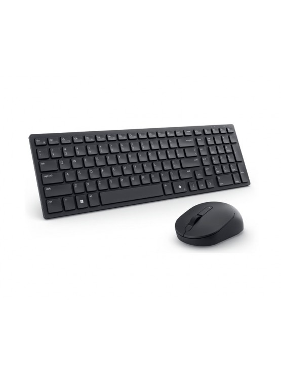 კლავიატურა-მაუსი: Dell Pro KM555 Compact Silent Keyboard and Mouse Black - 580-BBVZ