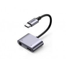 აუდიო ადაპტერი: UGREEN CM231Type-c USB-C to 3.5mm Audio Adapter Silver - 60164
