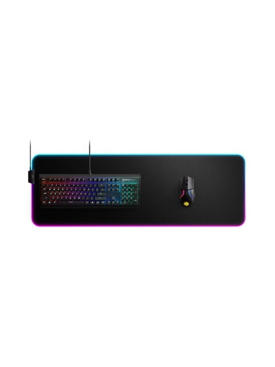 მაუს პადი: SteelSeries 63826_SS QcK Prism Cloth RGB Mouse Pad XL Black