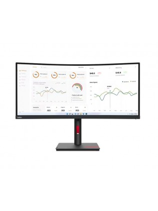 მონიტორი: Lenovo ThinkVision T34w-30 34" WQHD VA 4ms HDMI DP USB - 63D4GAT1EU