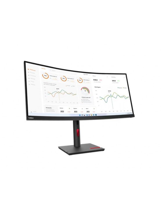 მონიტორი: Lenovo ThinkVision T34w-30 34" WQHD VA 4ms HDMI DP USB - 63D4GAT1EU