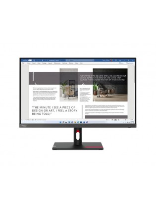 მონიტორი: Lenovo ThinkVision S27i-30 27" FHD 100Hz 4ms VGA 2xHDMI - 63DFKAT4EU