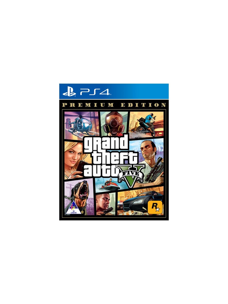 კონსოლის თამაში: Rockstar Grand Theft Auto V Premium Edition For PS4