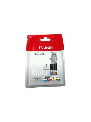 მელანი: Canon CLI-451 BK/C/M/Y Ink Cartridge Multipack - 6524B004AA