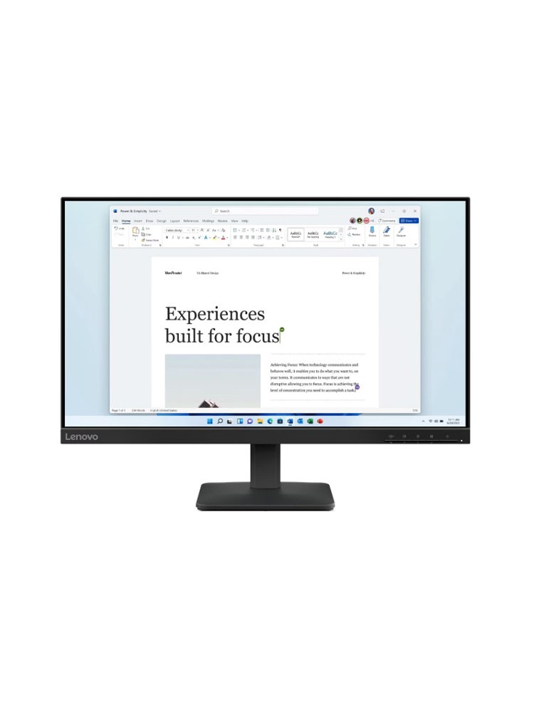 მონიტორი: Lenovo L24-4e 23.8" FHD 100Hz 4ms VGA HDMI - 68C2KAC1EU