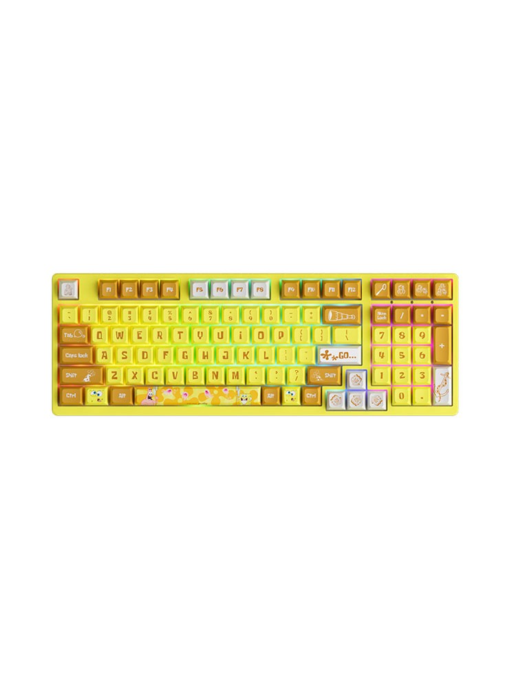 კლავიატურა: Akko 3098S Sponge Bob CS Sponge RGB - 6925758613880