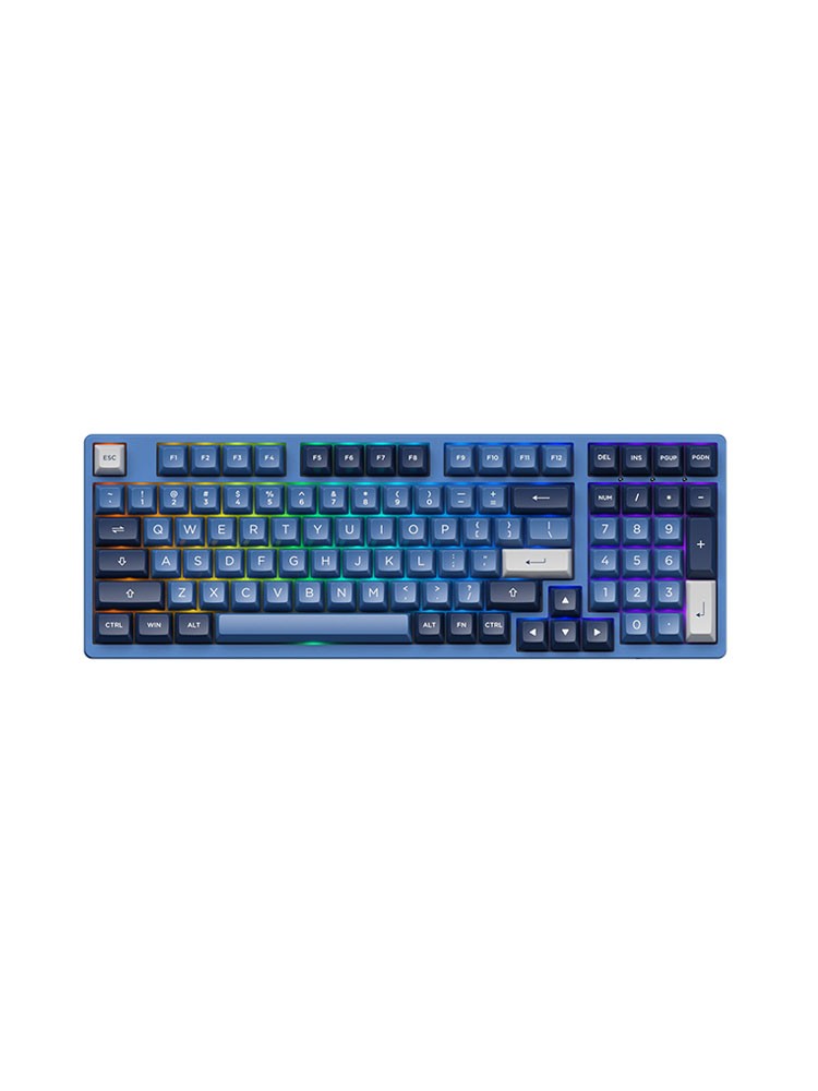 კლავიატურა: Akko 3098B Ocean Star RGB Hot-Swap Wireless CS Jelly White Switch Keyboard - 6925758615204