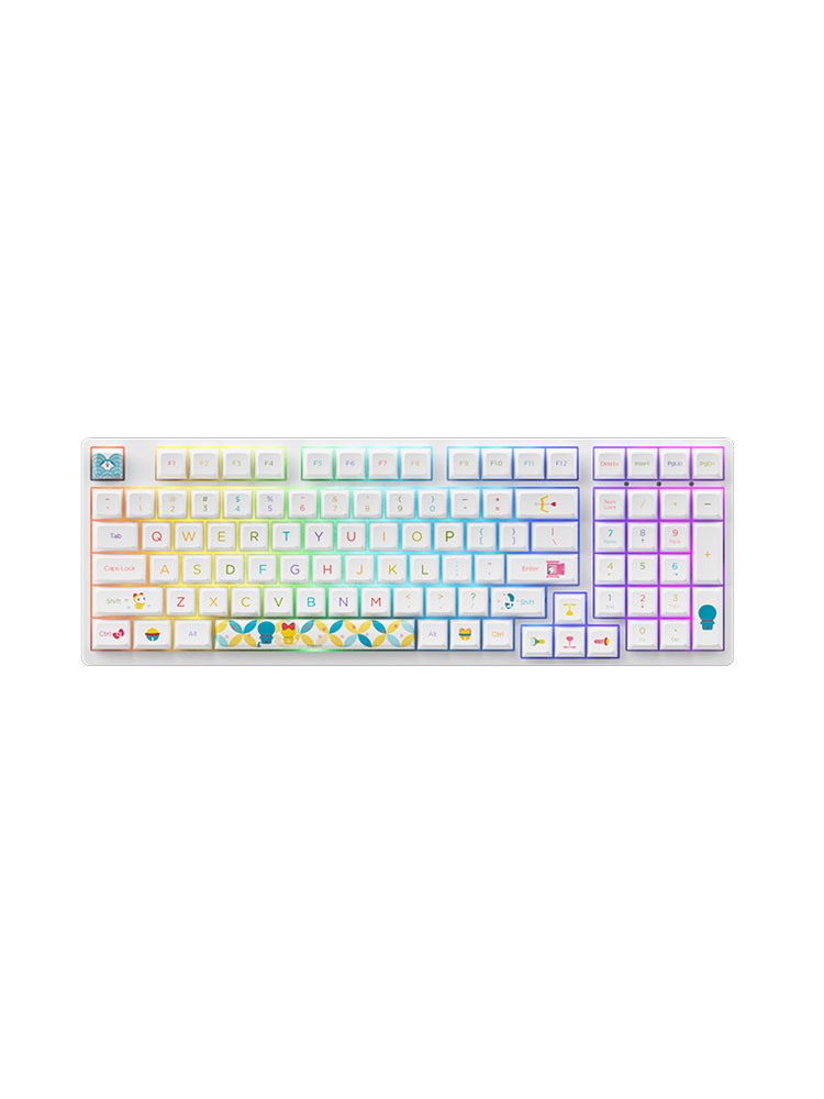 კლავიატურა: Akko 3098B Doraemon Rainbow CS Jelly Pink RGB - 6925758617826