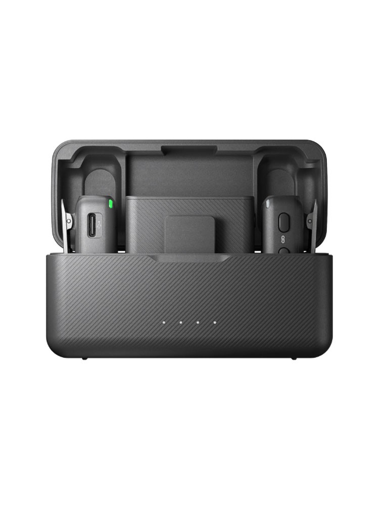 მიკროფონი: DJI Mic 2 2TX+1RX With Charging Case Black - 6941565971364