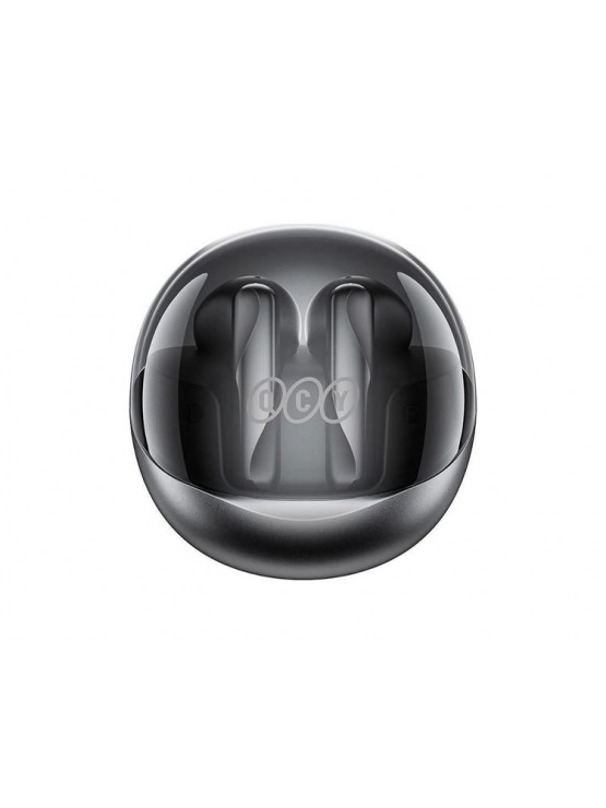 ყურსასმენი: QCY Ailypods Clear Wireless Headphones Black - 6957141408933