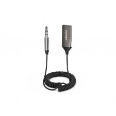 აუდიო ადაპტერი: UGREEN CM309 USB to Aux Car Bluetooth 5.0 Receiver Audio Adapter Black - 70601