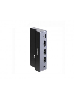 ადაპტერი: UGREEN CM317 5-in-1 Type-C 2 x USB A HDMI USB C 100W PD 3.5mm Audio Port for iPad 