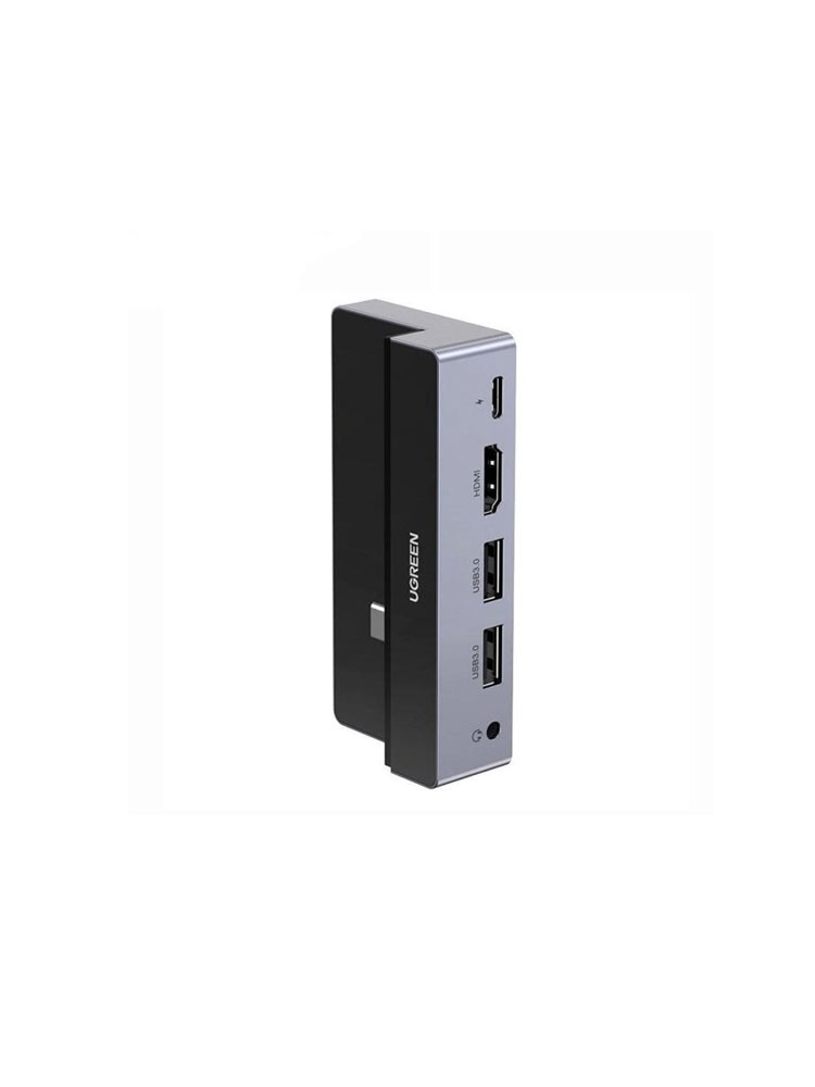 ადაპტერი: UGREEN CM317 5-in-1 Type-C 2 x USB A HDMI USB C 100W PD 3.5mm Audio Port for iPad 