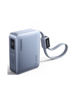 პორტატული დამტენი: UGREEN PB584 75173B 10000mAh Fast Charging Power Bank With Type-C Cable Blue