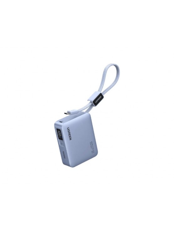 პორტატული დამტენი: UGREEN PB584 75173B 10000mAh Fast Charging Power Bank With Type-C Cable Blue