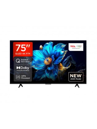 ტელევიზორი: TCL 75P7K 75" 4K UHD Smart TV HDR 10+ Wi-Fi Black (2026)