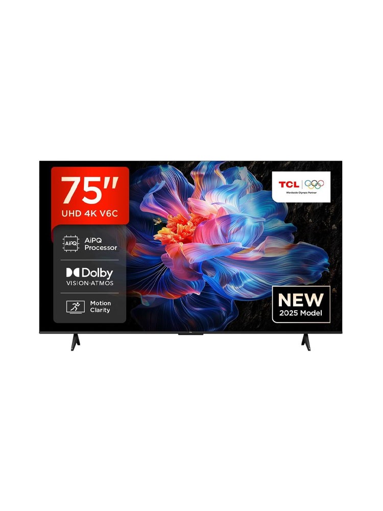 ტელევიზორი: TCL 75V6C 75" 4K UHD Smart TV HDR 10+ Wi-Fi Black