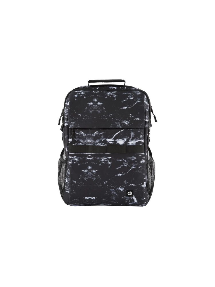 ნოუთბუქის ჩანთა: HP Campus 16" XL Marble Stone Backpack Black/White - 7K0E2AA