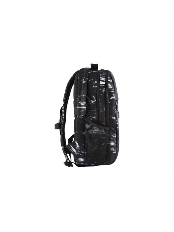 ნოუთბუქის ჩანთა: HP Campus 16" XL Marble Stone Backpack Black/White - 7K0E2AA