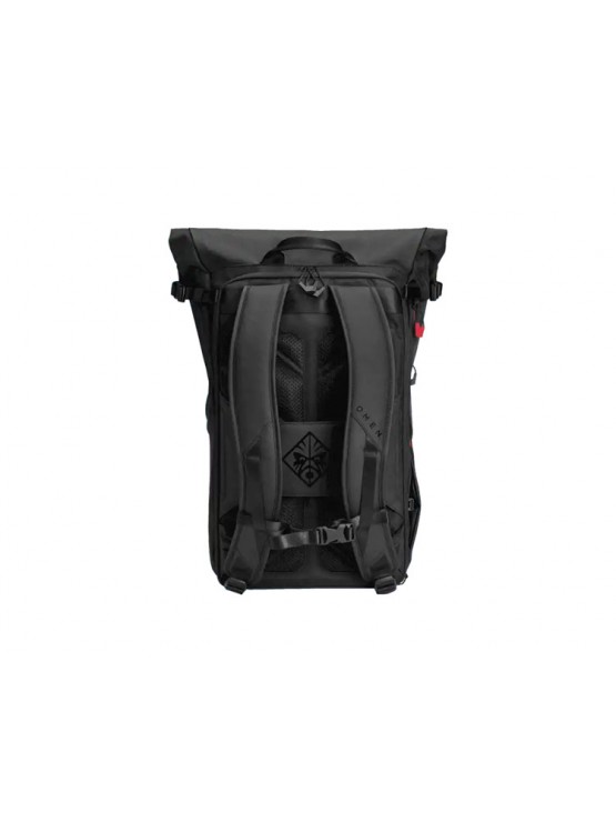 ნოუთბუქის ჩანთა: HP Omen TCT 15 Rolltop 15.6" Backpack Black - 7MT83AA