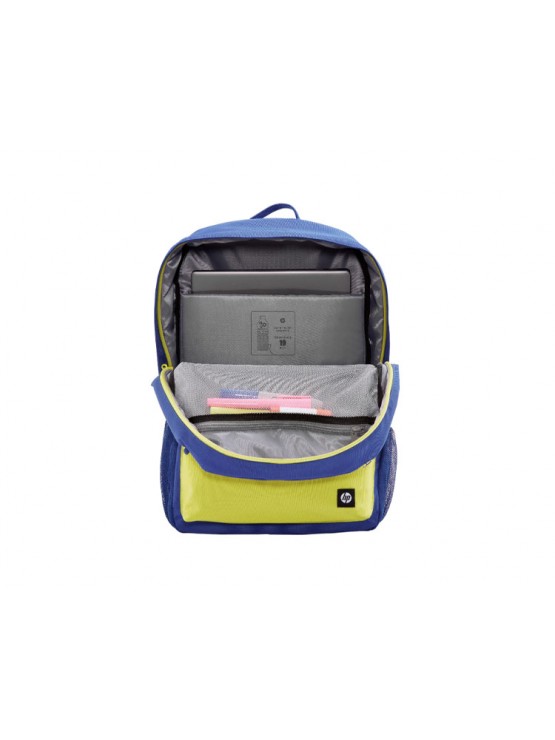 ნოუთბუქის ჩანთა: HP Campus Blue 15.6" Backpack Blue/Lime - 7J596AA