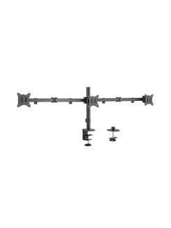 მონიტორის საკიდი: Gembird MA-D3-01 Adjustable desk 3-display mounting arm 17"-27"