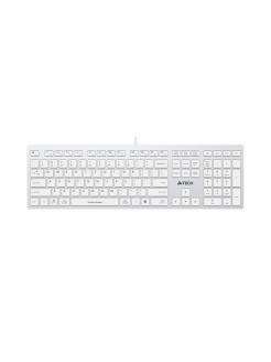 კლავიატურა: A4tech Fstyler FX50 Low Profile Scissor Switch Keyboard EN/RU White