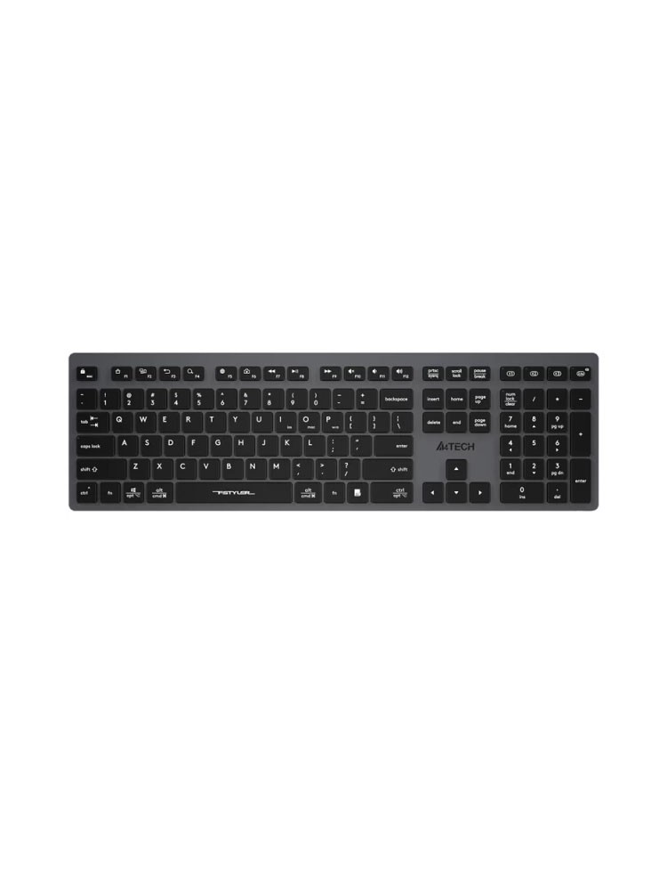 კლავიატურა: A4tech Fstyler FBX50C Bluetooch & Wireless Keyboard EN/RU Grey