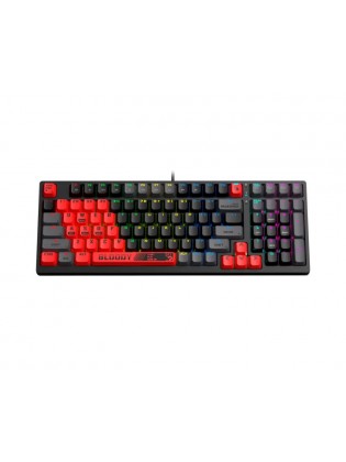 კლავიატურა: A4tech Bloody S98 RGB Mechanical Gaming Keyboard Red Switch US Layout Sports Red