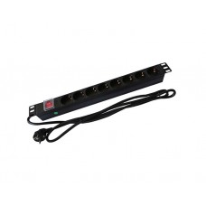 ელექტროენერგიის გამანაწილებელი: Le Horizontal PDU 8xEU Sockets and EU Plug