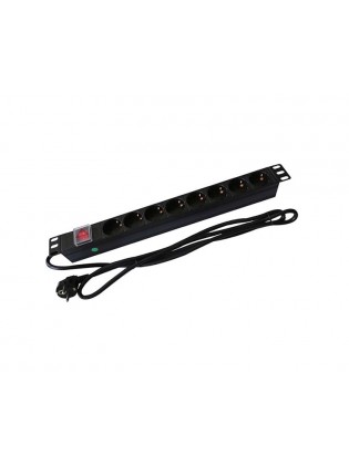 ელექტროენერგიის გამანაწილებელი: Le Horizontal PDU 8xEU Sockets and EU Plug