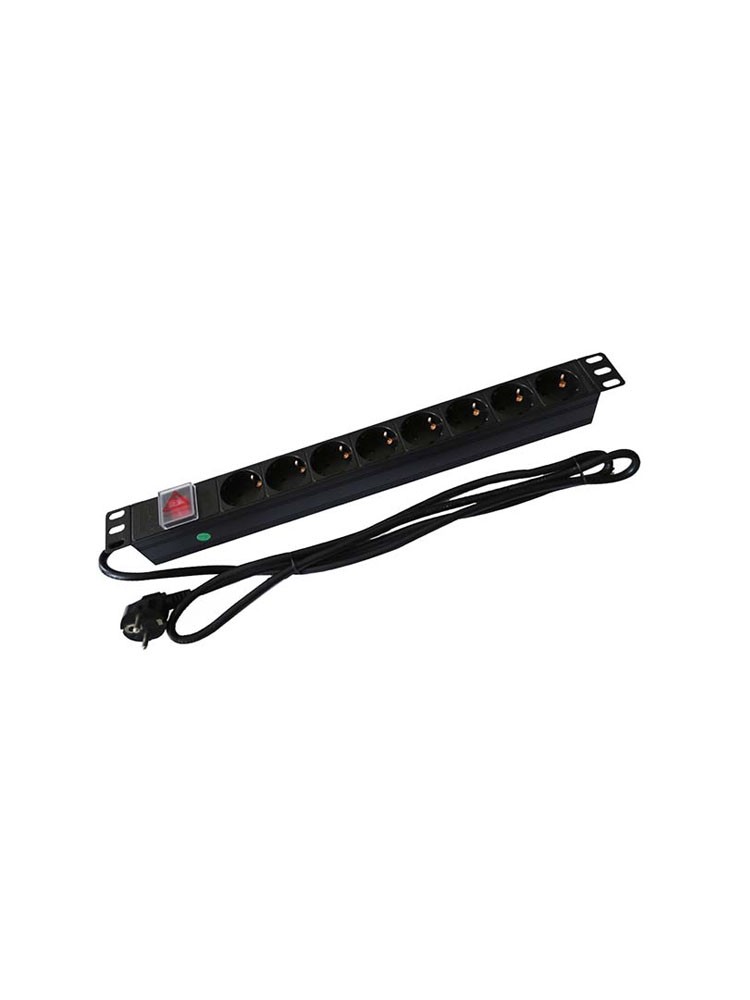 ელექტროენერგიის გამანაწილებელი: Le Horizontal PDU 8xEU Sockets and EU Plug