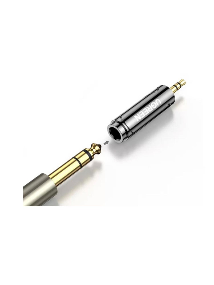 ადაპტერი: UGREEN 80730 3.5mm to 6.35mm Audio Adapter Silver
