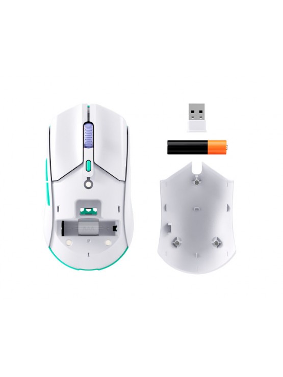 მაუსი: HyperX Pulsefire Haste 2 Core Wireless Gaming Mouse White - 8R2E7AA