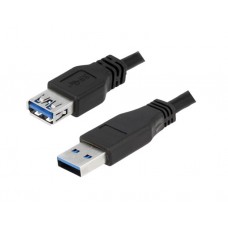 კაბელი: Logilink CU0041 USB Cable USB 3.0 AM to AF black 1M