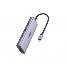 USB ჰაბი: UGREEN CM490 USB-C 9-in-1 Docking Station Silver