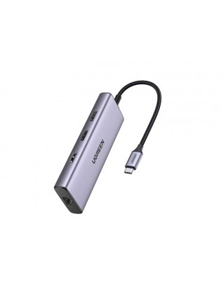 USB ჰაბი: UGREEN CM490 USB-C 9-in-1 Docking Station Silver