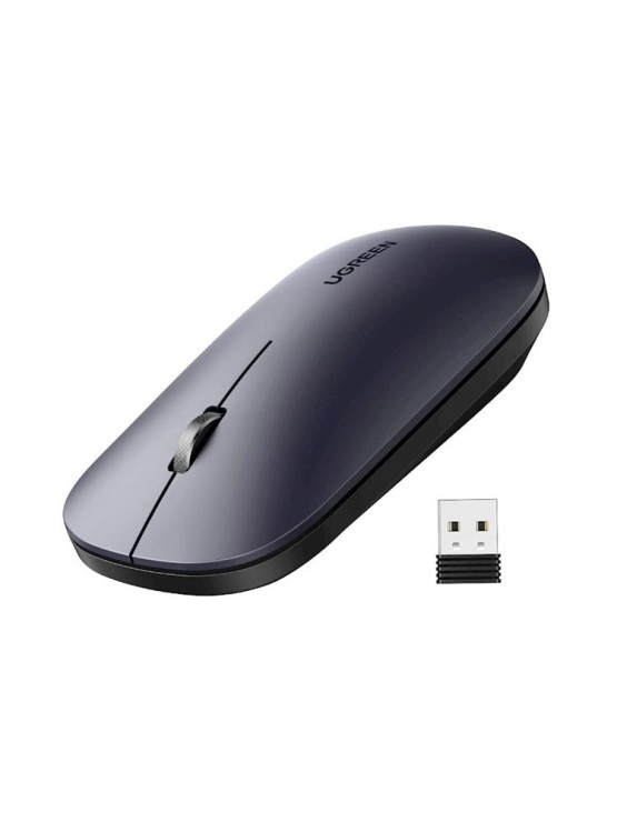მაუსი: UGREEN MU001 Wireless 2.4G Slim Silent Mouse Light Black - 90372