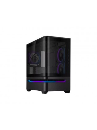 ქეისი: Asus Prime AP202 Tempered Glas ARGB Mid Tower Black - 90DC00P0-B19000