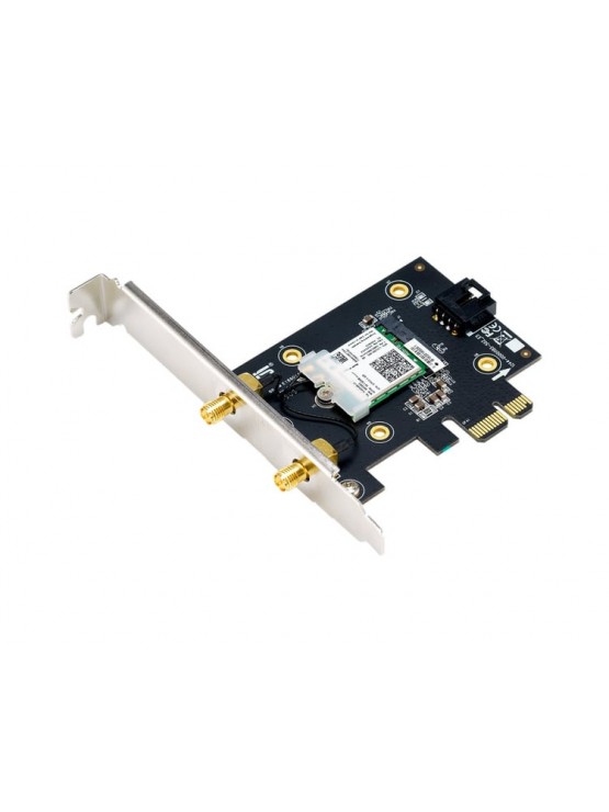 ადაპტერი: Asus PCE-AX3000 Dual Band PCI-E WiFi Adapter - 90IG0610-MO0R10