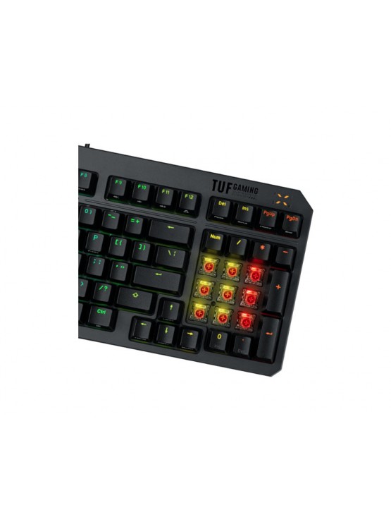 კლავიატურა: Asus TUF Gaming K3 Gen II Mechanical Keyboard Black - 90MP0390-BKRA01