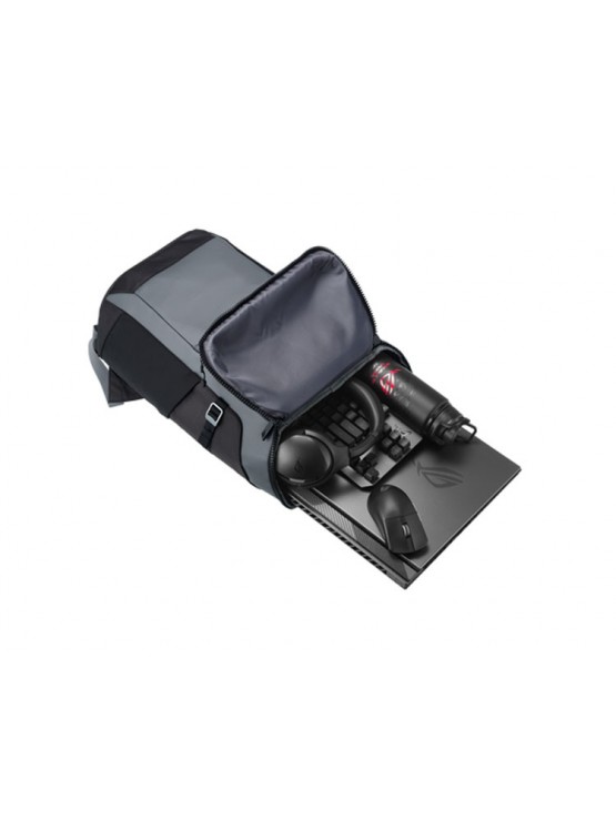 ნოუთბუქის ჩანთა: Asus ROG Ranger BP2701 18" Gaming Backpack Grey - 90XB06L0-BBP010