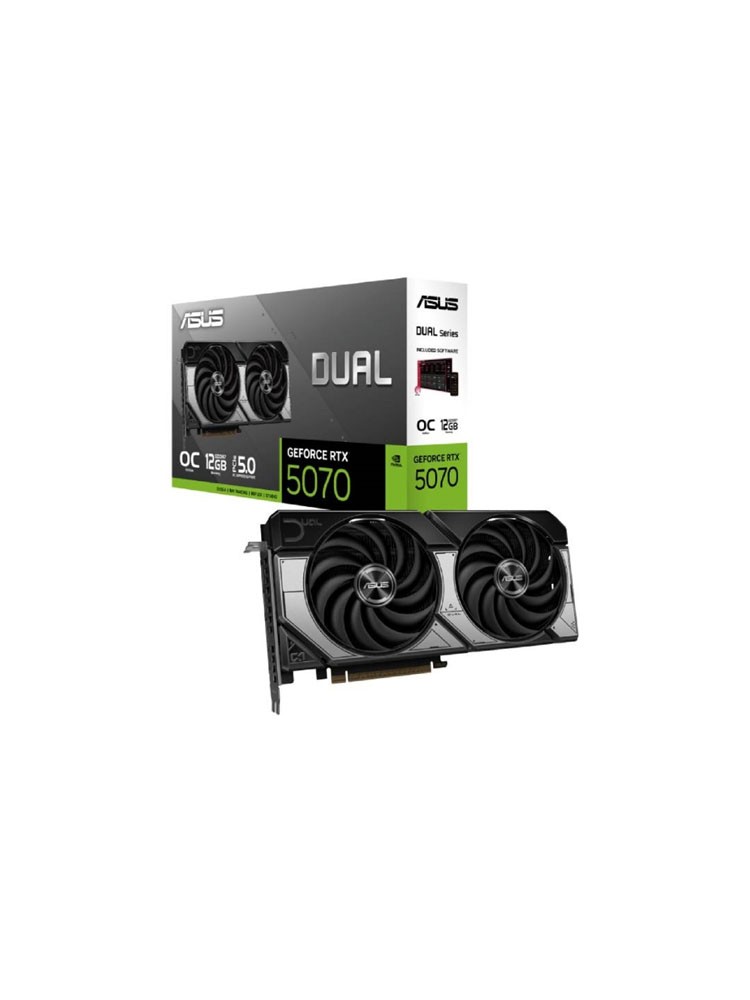 ვიდეო დაფა: Asus Dual GeForce RTX5070 OC Edition 12GB 192-Bit GDDR7 - 90YV0M17-M0NA00