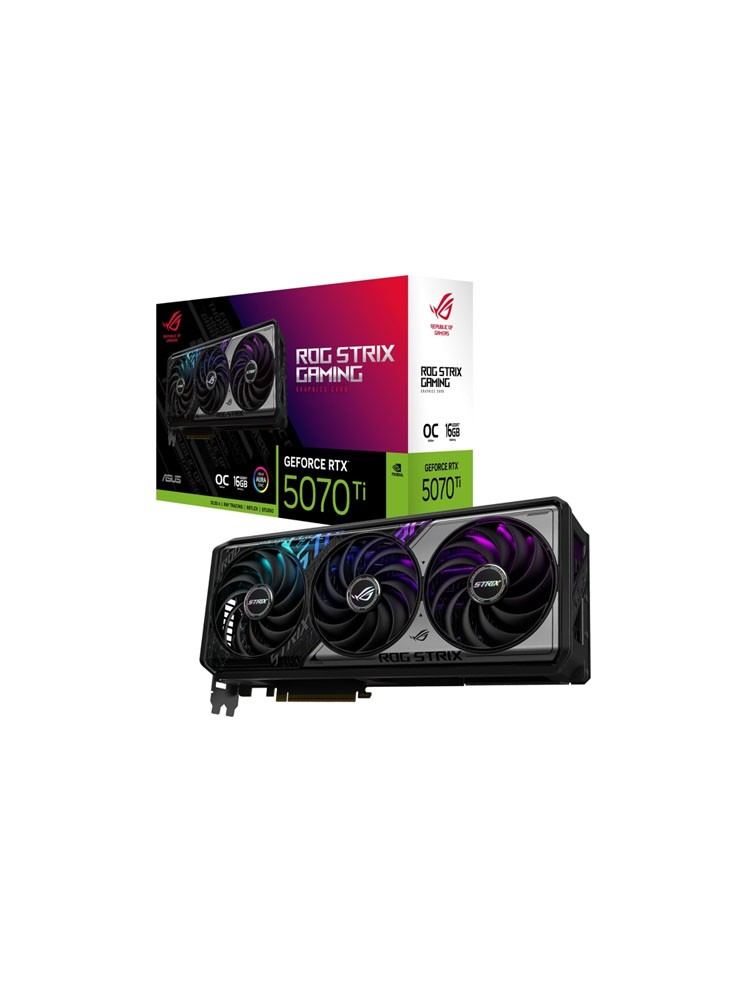 ვიდეო დაფა: Asus ROG Strix GeForce RTX5070 Ti OC Edition 16GB 256-Bit GDDR7 - 90YV0M90-M0NA00