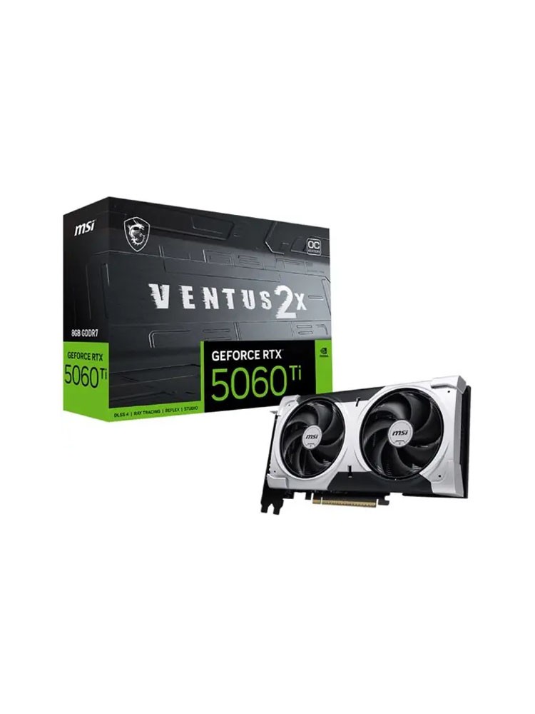 ვიდეო დაფა: MSI GeForce RTX 5060 Ti VENTUS 2X OC PLUS 8GB 128-Bit GDDR7 - 912-V536-001