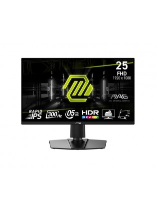 მონიტორი: MSI MAG 255PXF 24.5" FHD 300Hz 0.5ms 2xHDMI DP - 9S6-3BC24M-064