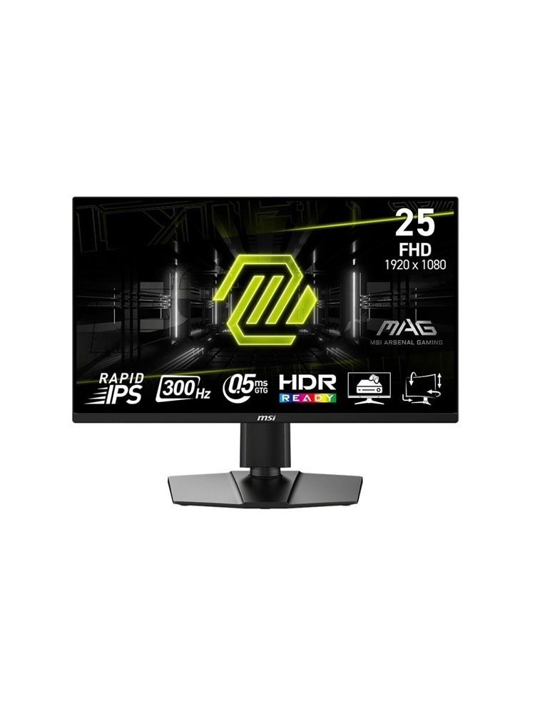 მონიტორი: MSI MAG 255PXF 24.5" FHD 300Hz 0.5ms 2xHDMI DP - 9S6-3BC24M-064