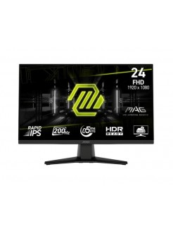 მონიტორი: MSI MAG 242F 23.8" FHD 200Hz 0.5ms HDMI DP - 9S6-3BC51T-007