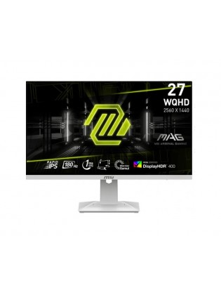 მონიტორი: MSI MAG 274QRFW 27" WQHD IPS 180Hz 1ms 2xHDMI DP White - 9S6-3CC29H-246